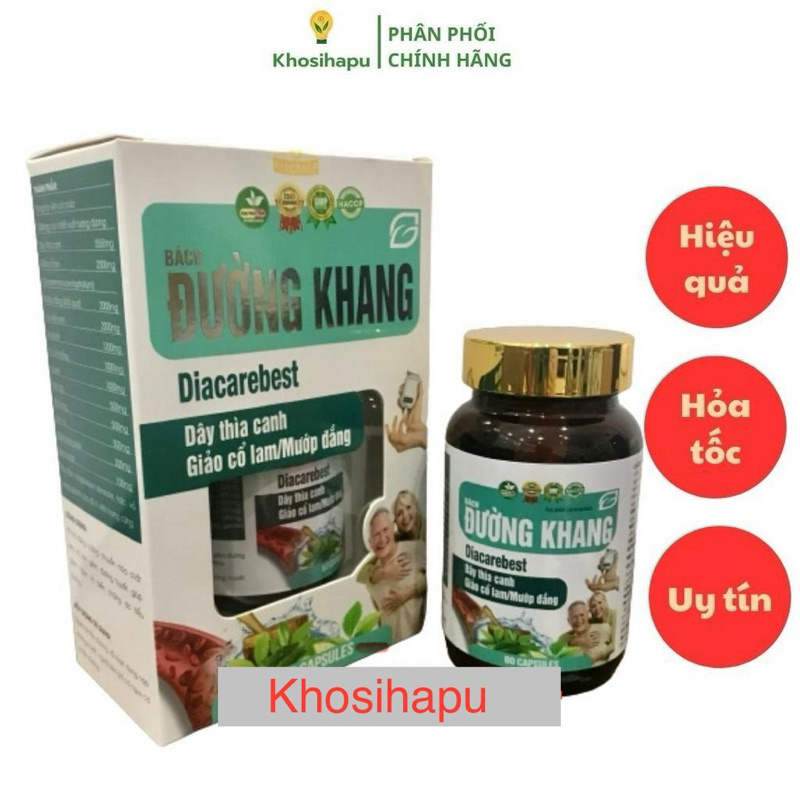 Viên uống hỗ trợ tiểu đường Bách đường khang Diacarebest giúp ổn định đường huyết ngừa biến chứng đủ dinh dưỡng
