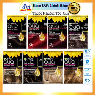  Thuốc nhuộm tóc Garnier Olia bền màu vĩnh cửu chăm sóc và phục hồi tóc hư tổn Hàng nội địa Đức 