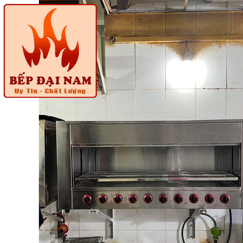 Lò nướng Salamander 10 họng [bếp nướng không khói 10 họng]