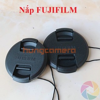 Nắp trước ống kính Fujifilm logo dập nổi