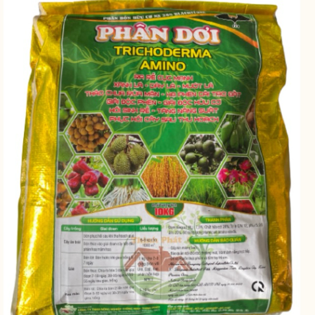Phân bón Hữu Cơ Dơi Trichoderma Amino10kg