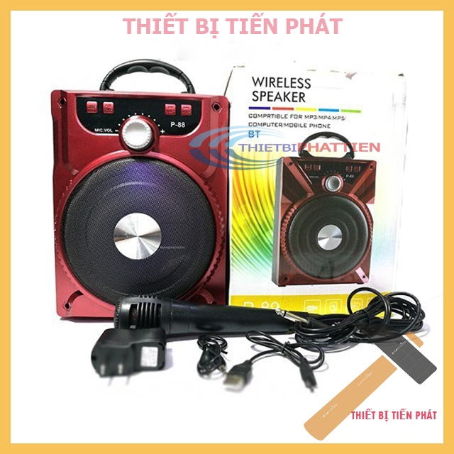 Loa Bluetooth P88 - P89 Nhạc Lớn Rất Hay + Tặng Kèm MICRO (Chính Hãng)