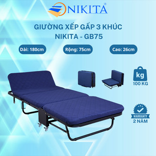 Giường gấp, giường xếp gấp gọn văn phòng, giường gấp 3 nikita - gb75 - nikita outlet
