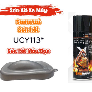 Sơn Lót Màu Bạc UCY113 - Sơn Samurai Xe Máy Nhà Cửa Vật Dụng