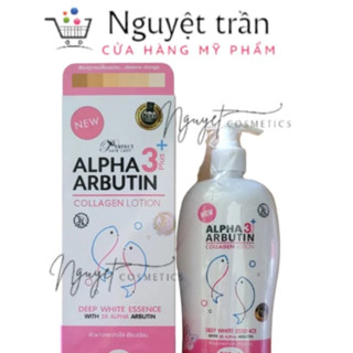  Sữa Dưỡng Thể Alpha Arbutin Collagen Lotion 3 Plus 500ml Thái Lan hàng xịn mẫu mới 