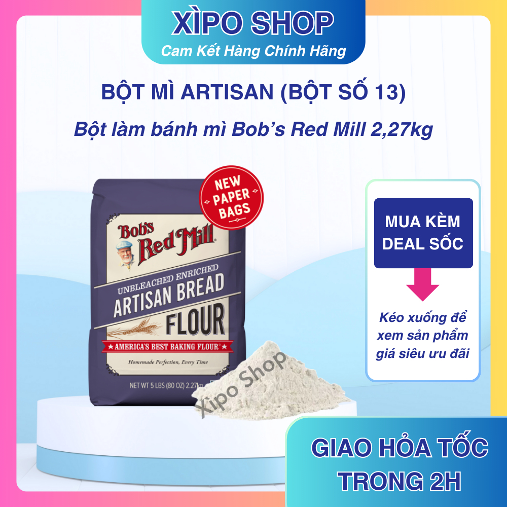 Bột Mì Artisan Bread Flour Bob’s Red Mill 2.27kg