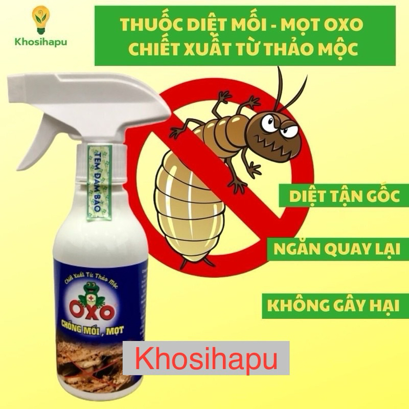 Thuốc xịt mối mọt XOX nguồn gốc thảo dược an toàn cho gia đình và trẻ nhỏ diệt tận gốc hiệu quả chính hãng 300ml