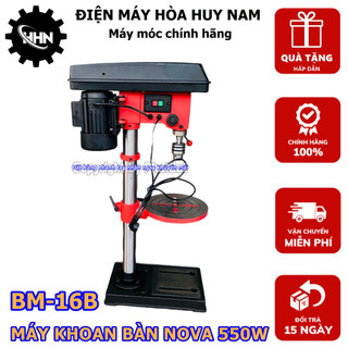 Máy Khoan Bàn NOVA BM-16B - Công Suất 550W - Khả Năng Kẹp Mũi Tối Đa 16mm, Có Thể Nâng Cấp Lên