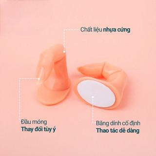 Ngón tay giả có khoé tập sơn móng vẽ móng , úp móng giả , đắp gel bột cho học viên thực hành đa năng giá rẻ