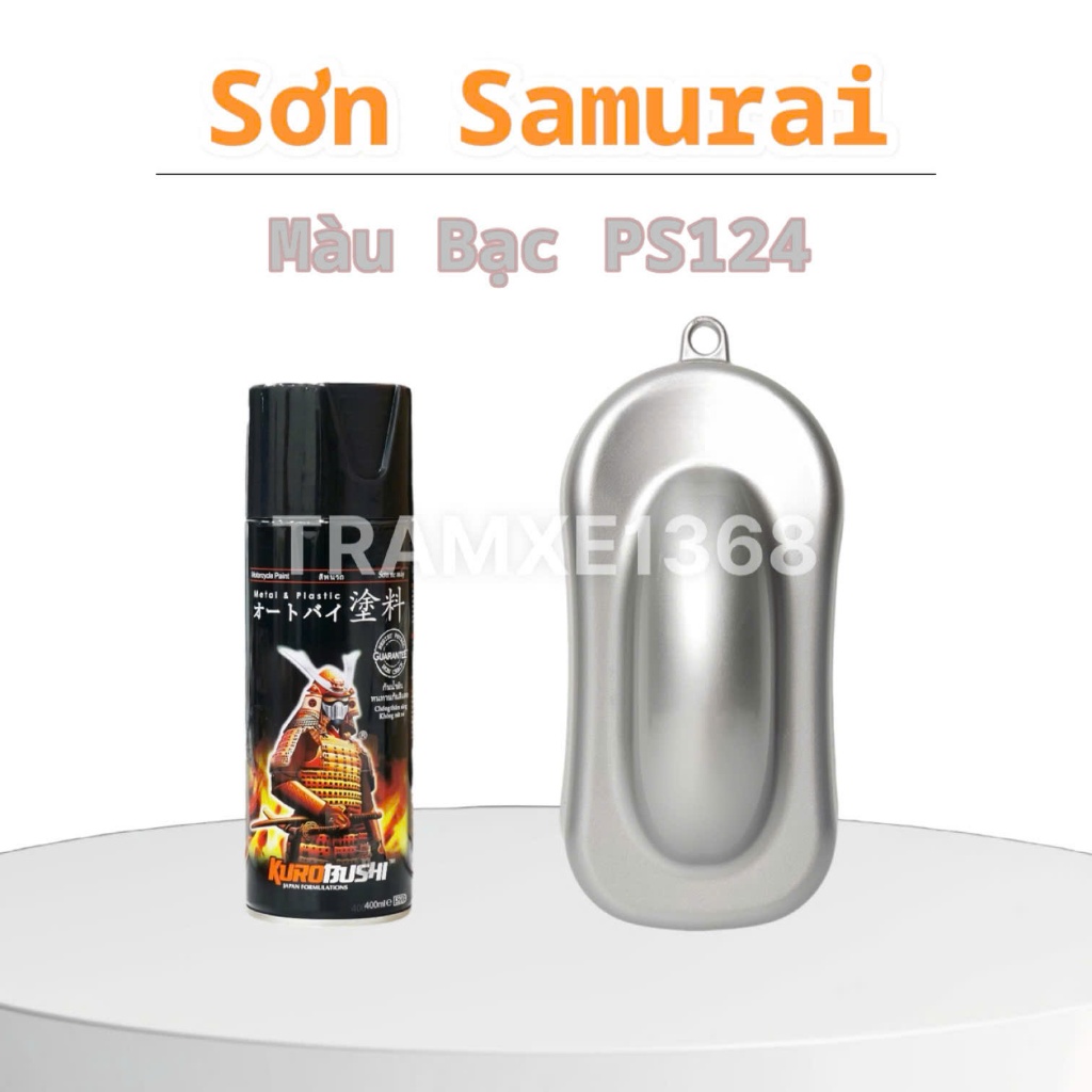 Sơn Samurai Màu Bạc PS124 Màu Đẹp Dễ Sử Dụng - Sơn Xe Máy Ô Tô Nhà Cửa