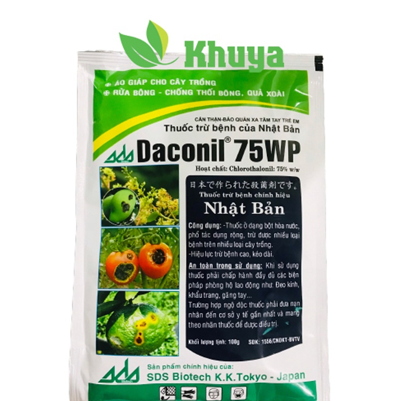 Thuốc trừ bệnh Nhật Bản Daconil 75WP 100gr