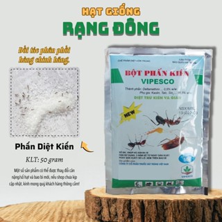 Phấn Diệt Kiến, Gián Vipesco (gói 50 gr) Bột Trừ Kiến Tận Gốc, Hiệu Quả Nhanh - Hạt giống Rạng Đông