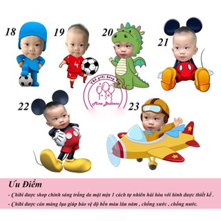 Set 4 Hình Chibi Cao 25cm Cho Bé Trai