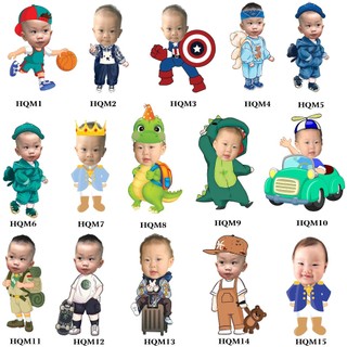 Set 4 Hình Chibi Cao 25cm Cho Bé Trai