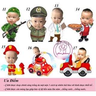 Set 4 Hình Chibi Cao 25cm Cho Bé Trai