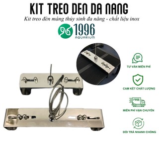 Bộ kit treo đèn thủy sinh DIY đa năng dạng kẹp, chất liệu inox, phù hợp cho các loại đèn máng thủy sinh, thẩm mỹ, giá rẻ