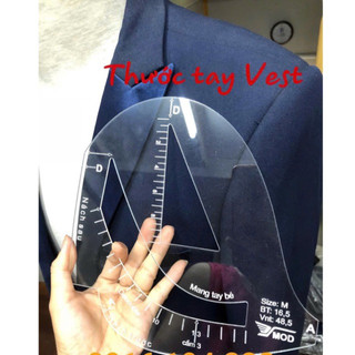 Thước vẽ tay áo vest-phụ liệu may mặc