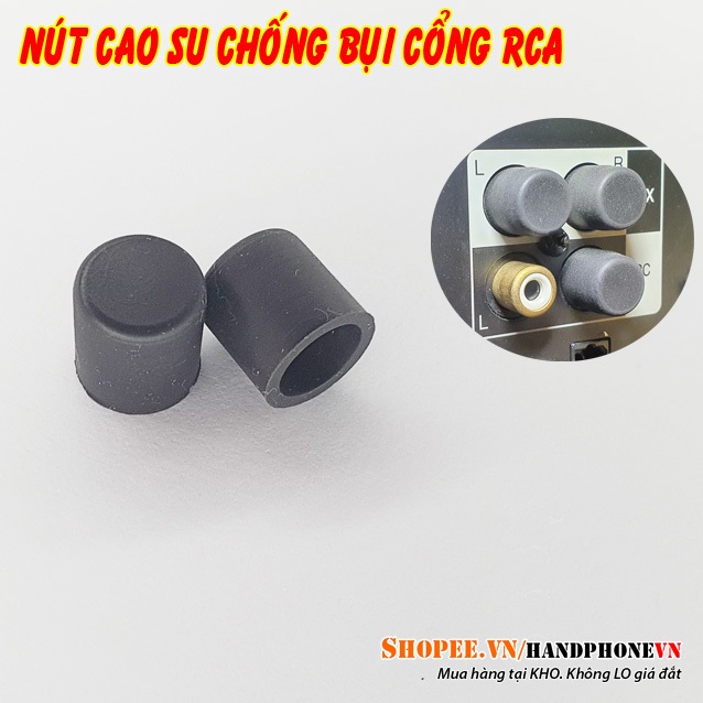 Nắp Nút Cao Su Chống Bụi, Ô Xi Hóa Cho Jack Cổng Tín Hiệu Audio RCA