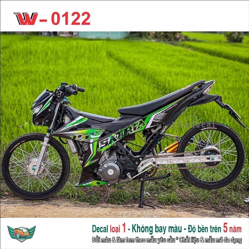 Tem rời satria xanh đen kiểng (15)