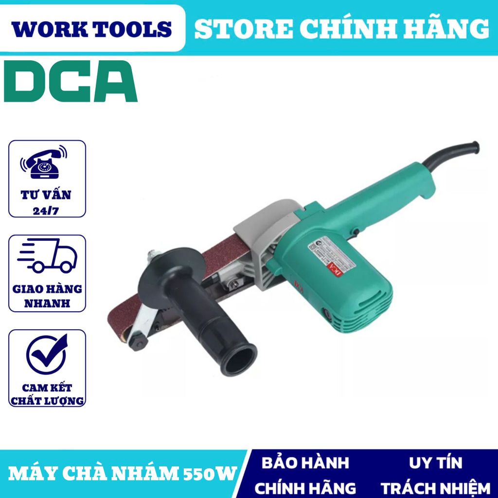 Máy chà nhám băng DCA AST533 9x533mm, 550W - Thiết kế nhỏ gọn, dễ cầm nắm