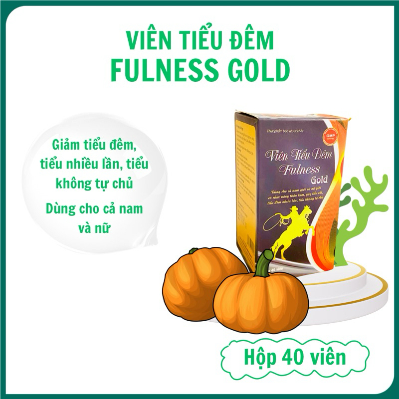 Viên tiểu đêm Fulness Gold giúp giảm tiểu đêm, tiểu nhiều lần, tiểu không tự chủ cho cả nam và nữ