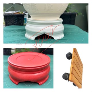 Đôn Kê Đồ, Kệ Để Đồ, Đế Gỗ / Nhựa Lót Chậu Cây Bánh Xe Có KHÓA - Sự Dụng Kê Đồ Đa Năng (Kt: Vuông 30, Cao 10cm)