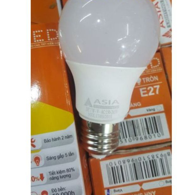 (SIÊU SALE XUÂN MỚI -  MUA 10 TẶNG 2) Combo 10 bóng LED Bulb  7w ASIA.