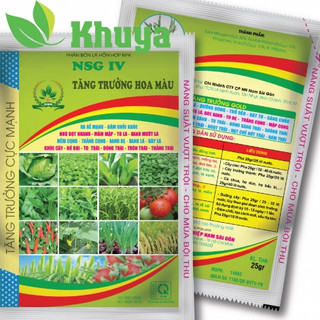 Phân bón lá hỗn hợp NPK NSG IV Tăng Trưởng Hoa Màu 25gr