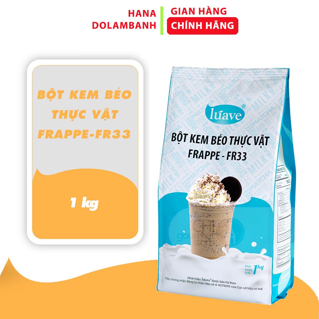 Bột kem béo thực vật Frappe FR33, Bột mix luave Bột chống phân tầng (200g)    -   hanadolambanh