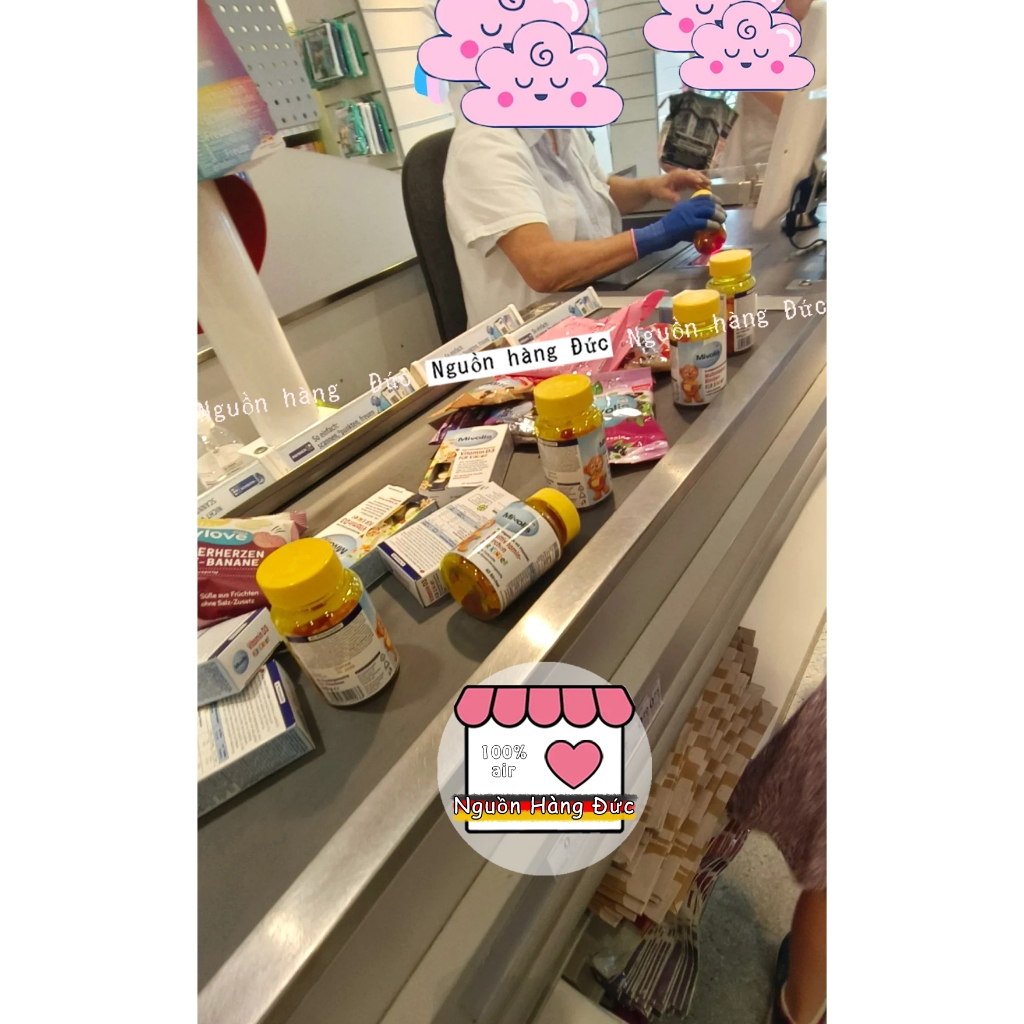 Kẹo vitamin tổng hợp kẹo dẻo hình Gấu Đức CHUẨN (Đủ bill) - Nguồn hàng Đức