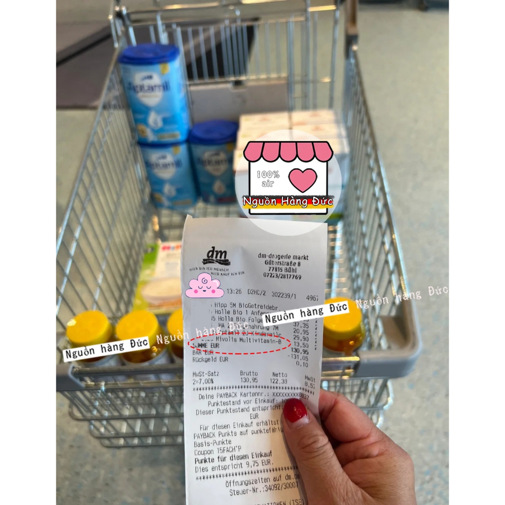 Kẹo vitamin tổng hợp kẹo dẻo hình Gấu Đức CHUẨN (Đủ bill) - Nguồn hàng Đức