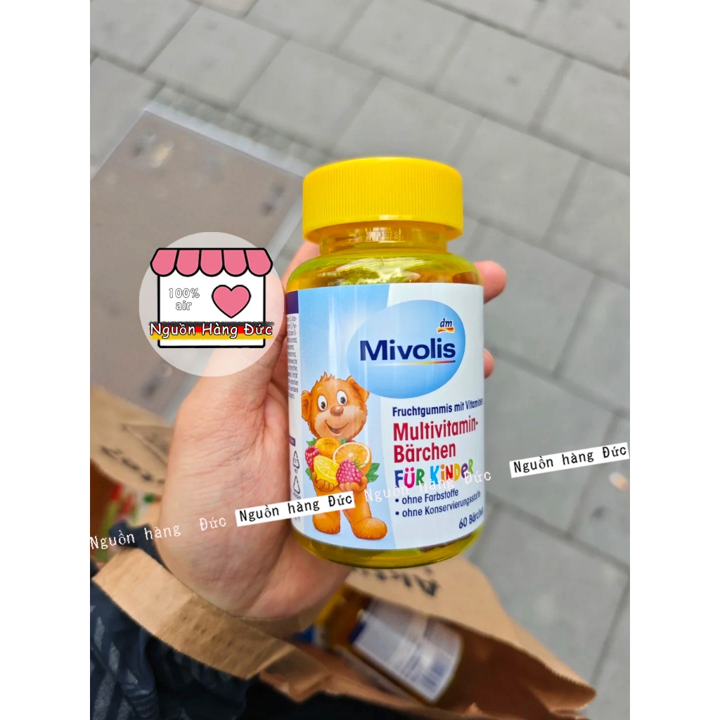 Kẹo vitamin tổng hợp kẹo dẻo hình Gấu Đức CHUẨN (Đủ bill) - Nguồn hàng Đức