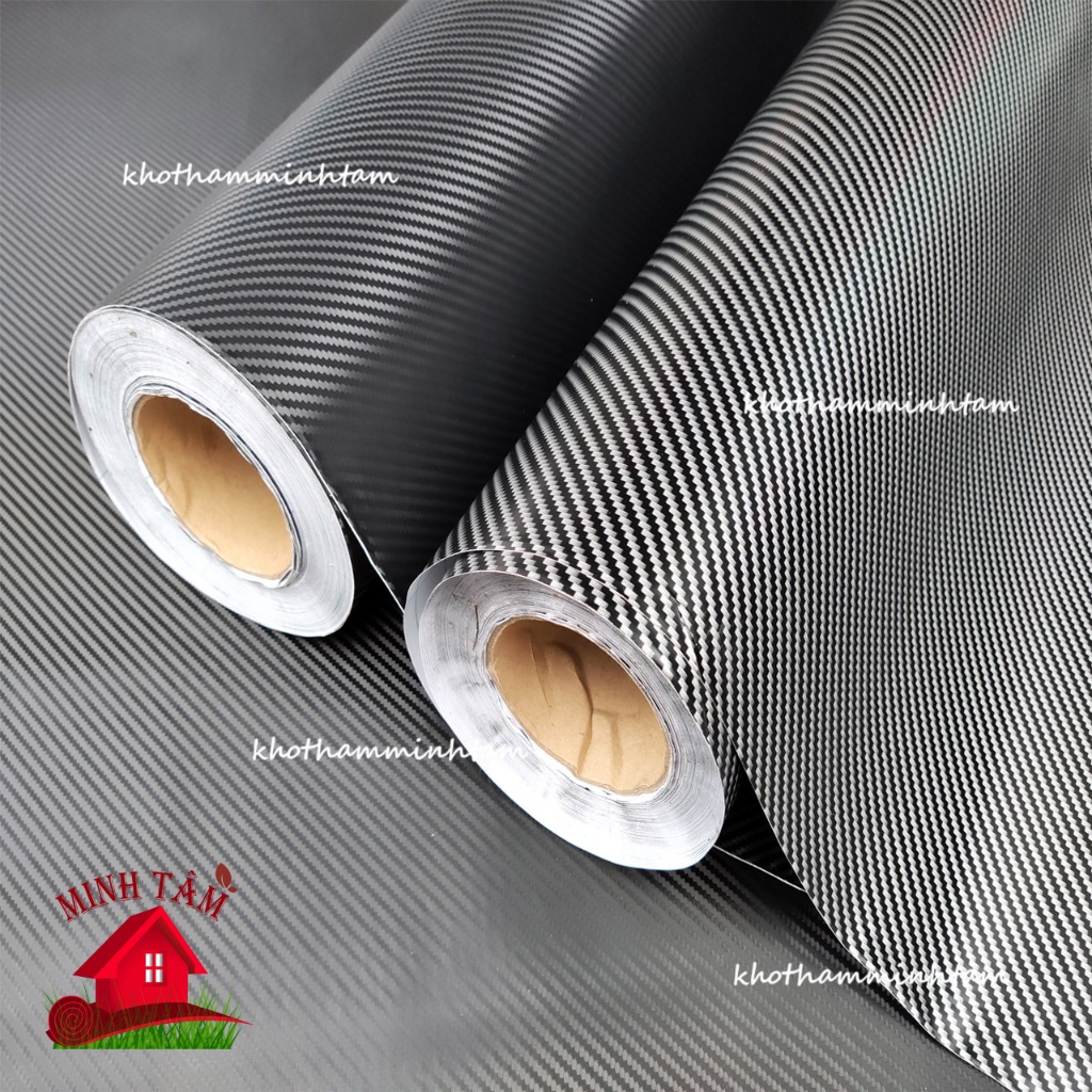 [ Khổ 1,2m] Decal carbon mờ , cacbon bóng dán trang trí oto, xe máy