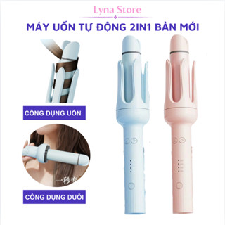 Máy Uốn Tóc Tự Động LYNA Bản Cao Cấp Uốn Duỗi 2in1 Máy Uốn Xoăn Chống Bỏng An Toàn
