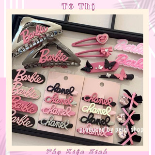 Bộ 4 Kẹp Tóc Mái Bằng Nhựa Barbie Phong Cách Búp Bê Ngọt Ngào Cho Nữ - Tô Thị