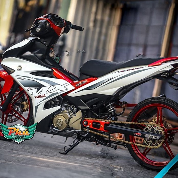 Tem rời EX 150 MX 2019 trắng đỏ mẫu cover cực đẹp