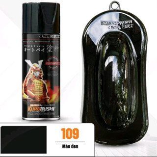  Sơn Samurai Màu Đen Bóng 109 dung tích 400ml Sơn Xe Máy Ô Tô Nhà Cửa Vật Dụng 