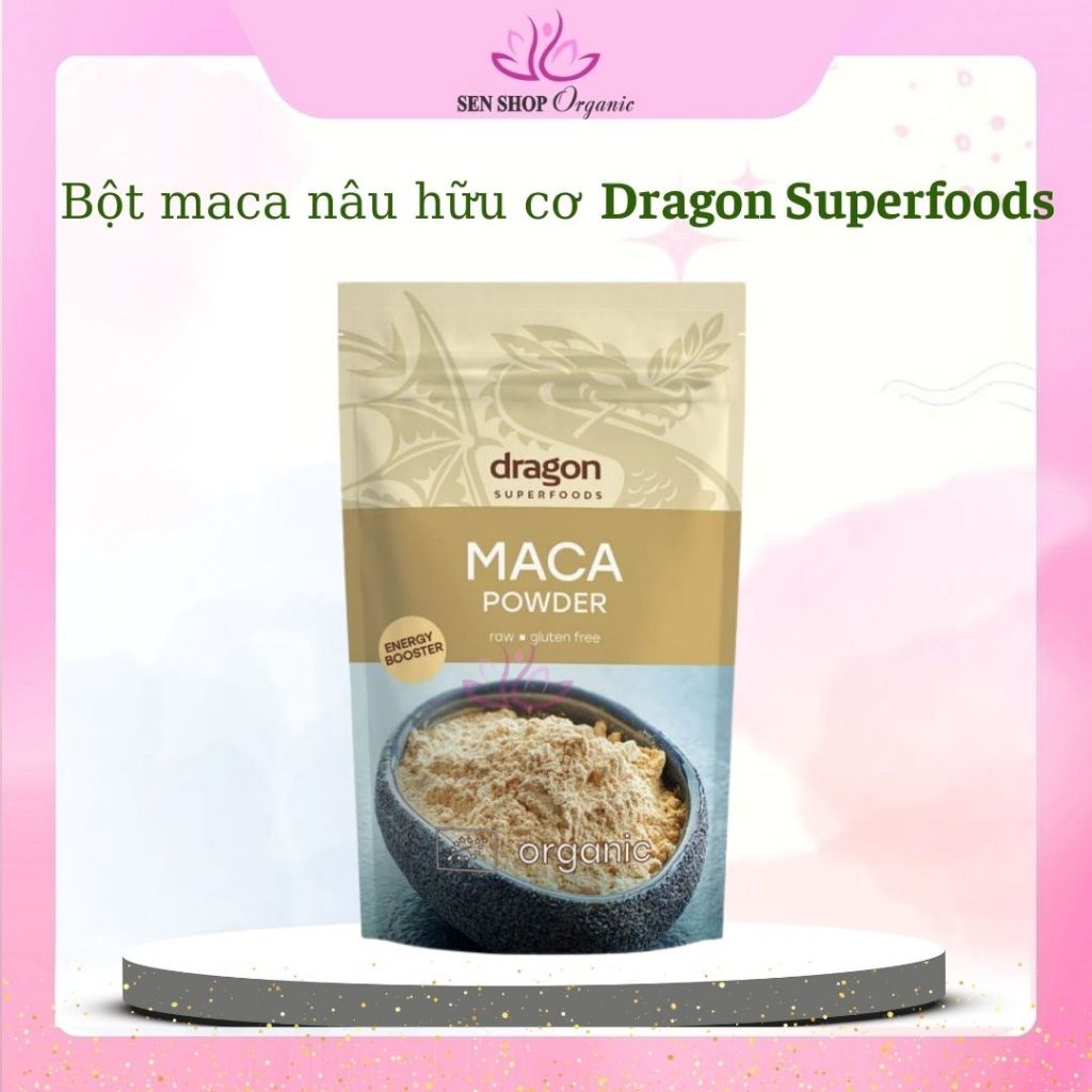 Bột Maca hữu cơ Dragon Superfoods tăng cường năng lượng cho nam & nữ (Organic Raw Maca Powder)