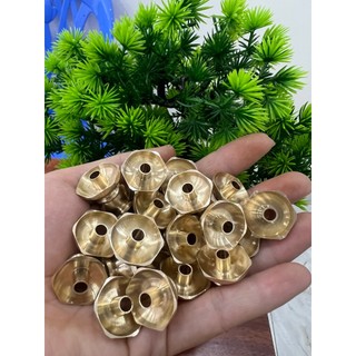 Chén hứng dầu chống kiến Chén dầu đồng vàng gắn móc lồng chim chào mào, chích chòe họa mi cao cấp