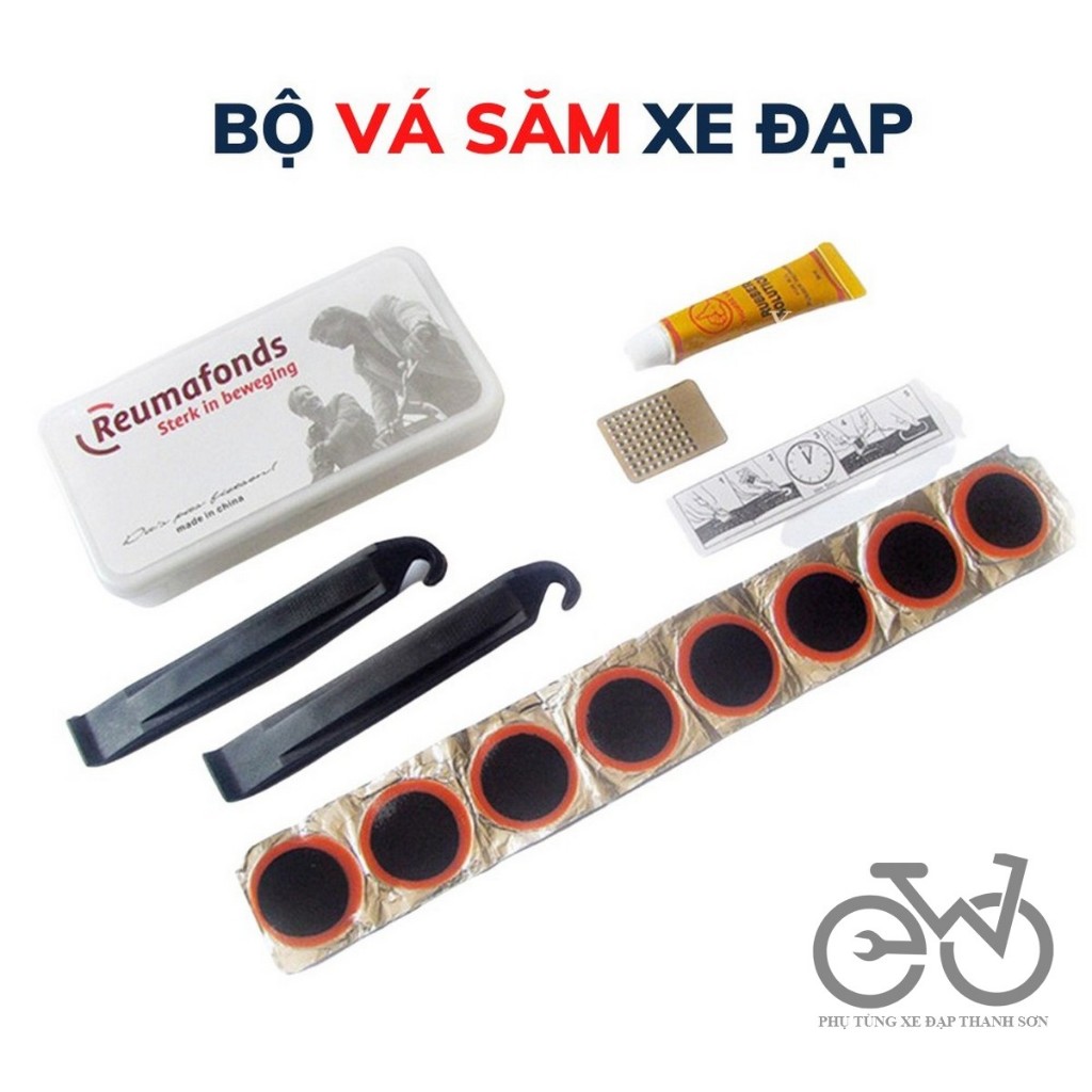 Bộ vá xe đạp chuyên dụng, dụng cụ sửa xe ngỏ gọn