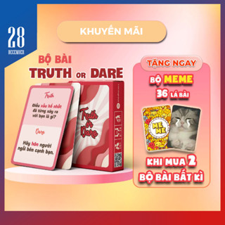 Bộ Bài Truth or Dare - Nói Hay Làm Việt Hóa Drinking Card Game, Bộ Bài Bạn Bè, Hot Trend Đi Nhậu