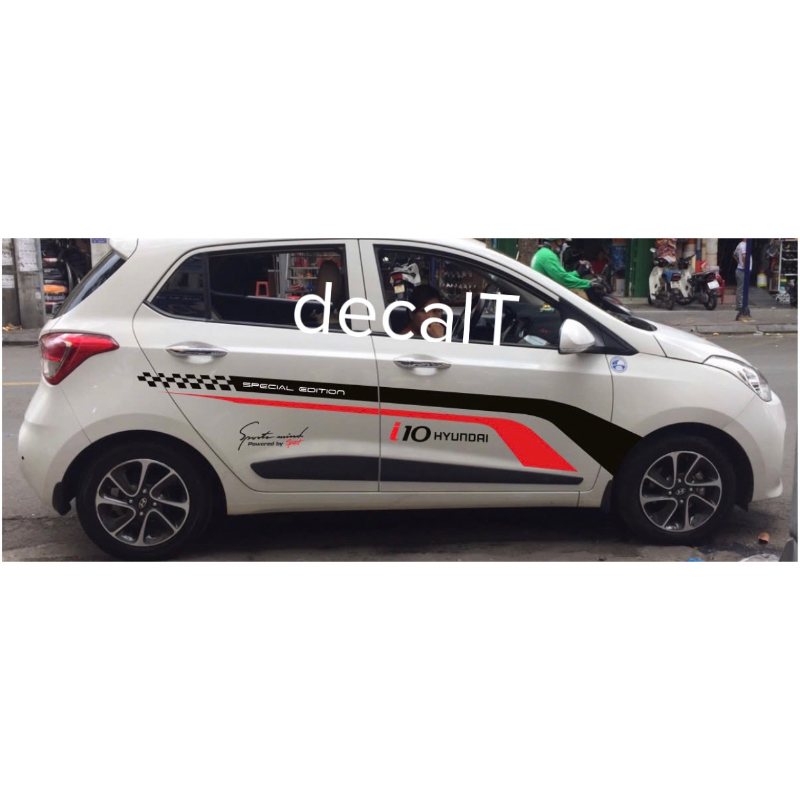 Tem Dán Sườn Xe Hyundai I10. Tem Dán Sườn Xe Hyundai I10