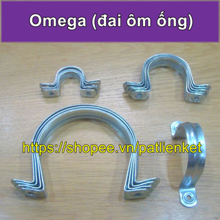 Đai ôm ống, cùm Omega (phi từ 21 đến 168)