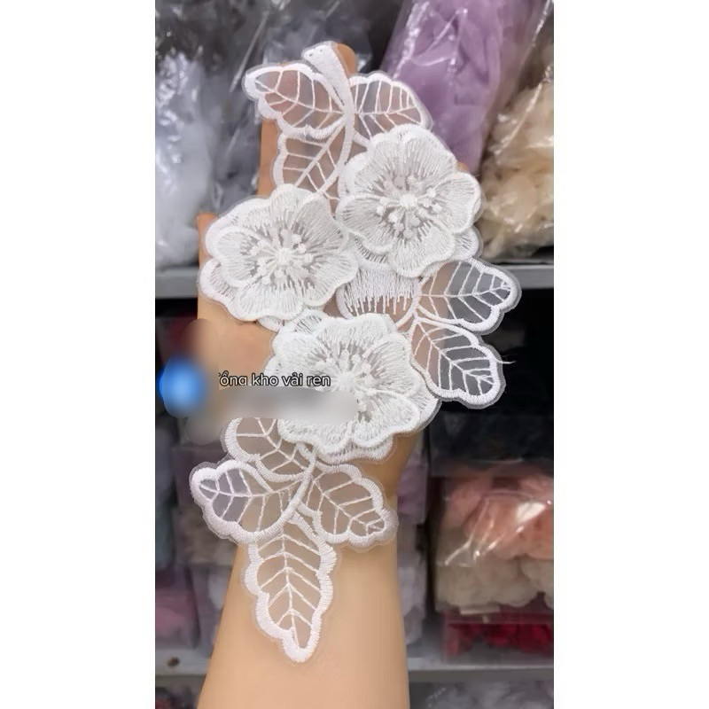 Miếng vải ren đắp áo dài,váy cưới,đầm váy