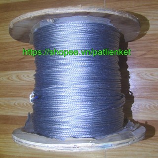 Cáp thép Cáp mạ Cáp trần... (1,2ly - 1,5ly - 2ly - 3ly)