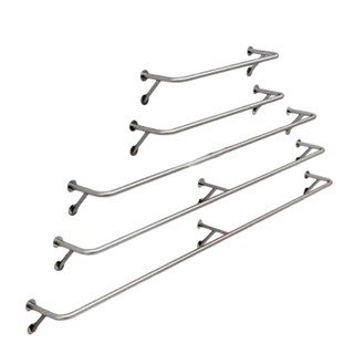 Thanh U treo quần áo Inox – Thanh U tăng cứng treo quần áo – Sào phơi quần áo bắt tường chữ U có thanh đỡ