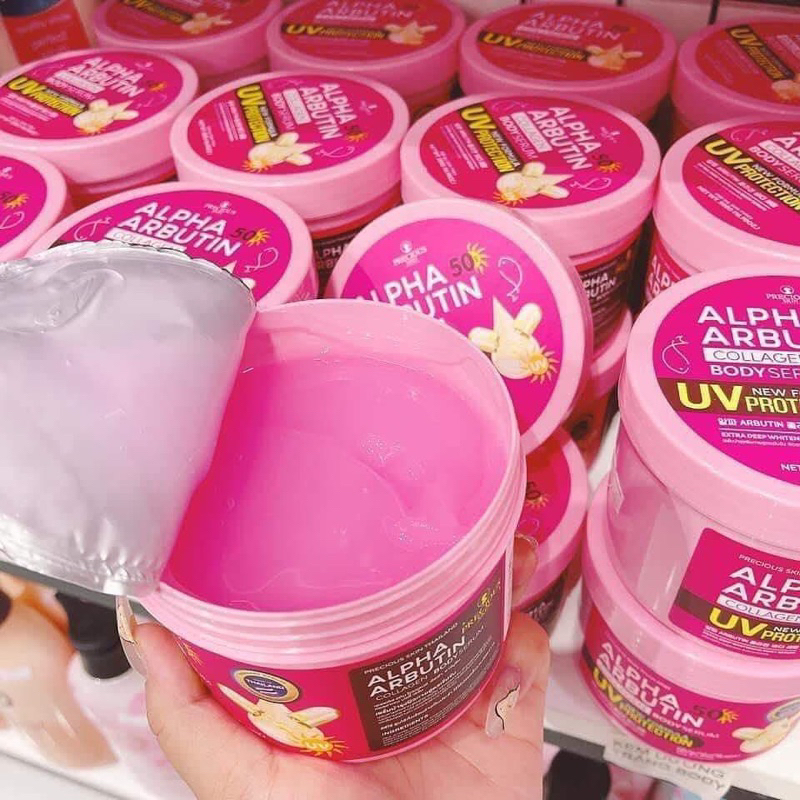 Kem body kích trắng collagen APLPHA ABUTIN kem serum dưỡng trắng thái lan