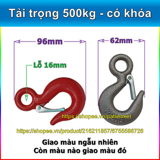 Móc cẩu - móc cẩu cáp (móc treo, có khóa và không khóa)