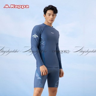 Bộ đồ bơi nam dài tay & quần lửng KAPPA chất liệu thun co giãn 4 chiều có size từ 45=>90kg