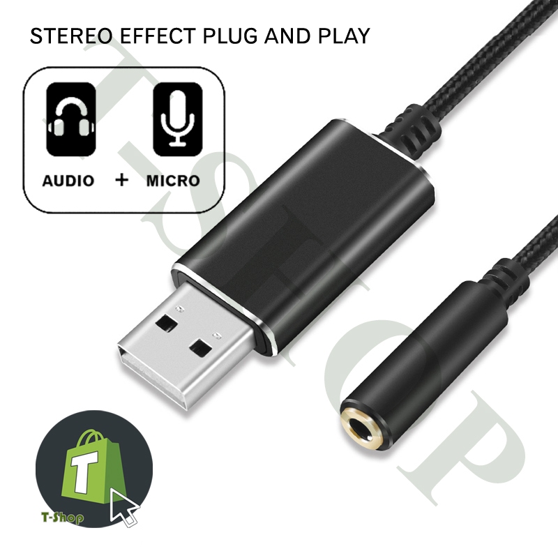 Cổng chuyển đổi USB sang Audio và Mic